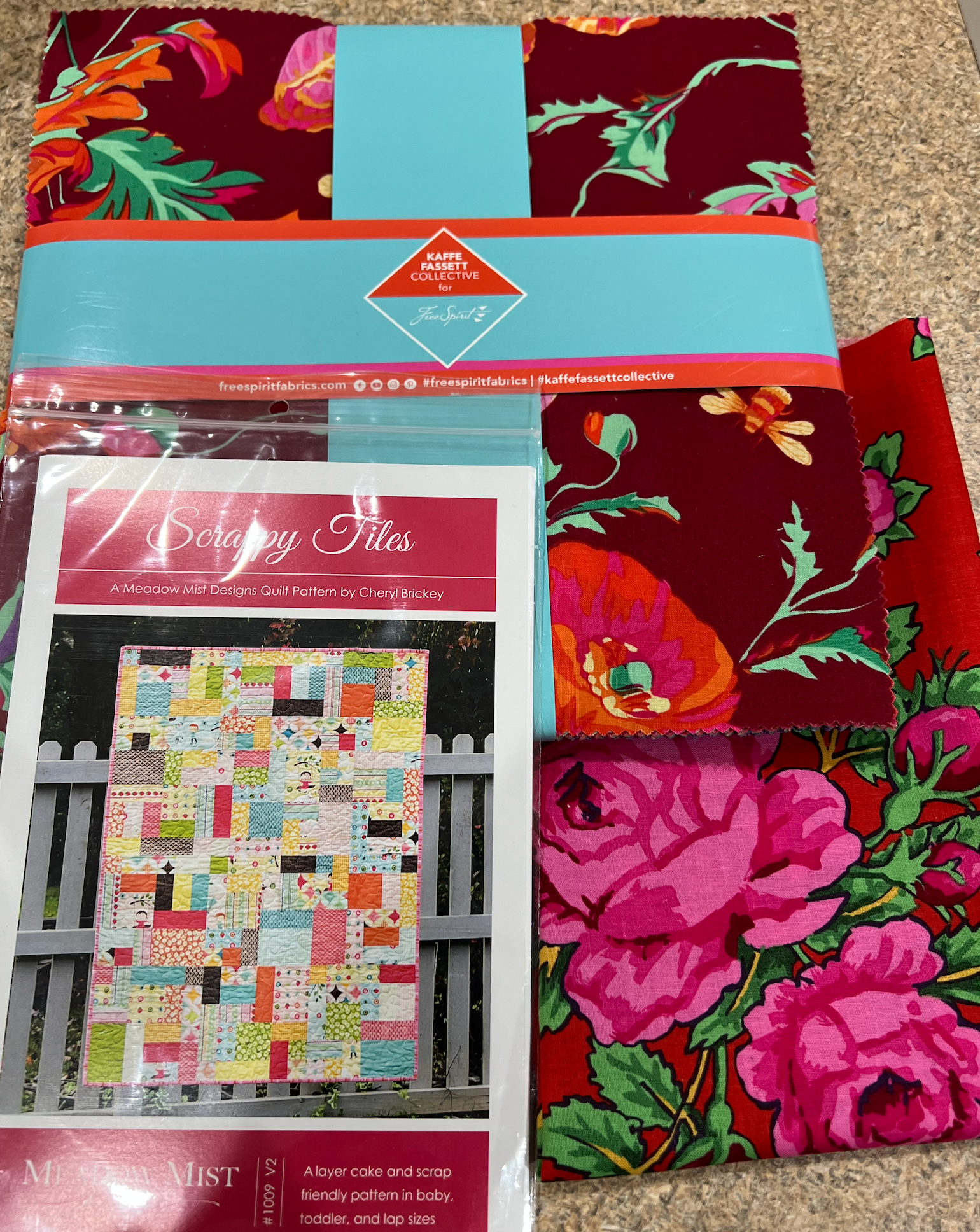 Scrappy Tiles Kit- 48.5x60.5 top only-Spectrum Colorway