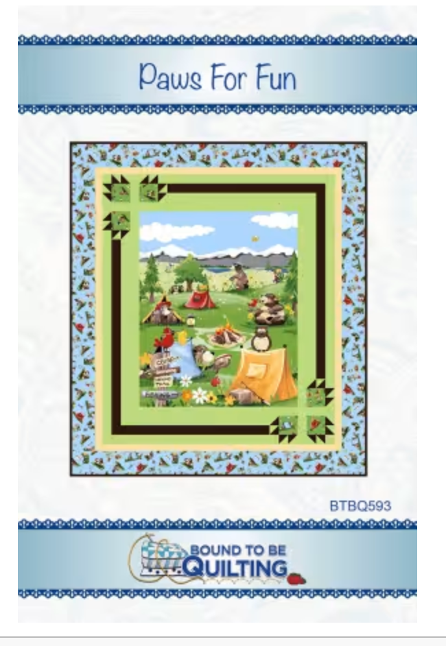 Paws for Fun Kit, top & binding, 63x71