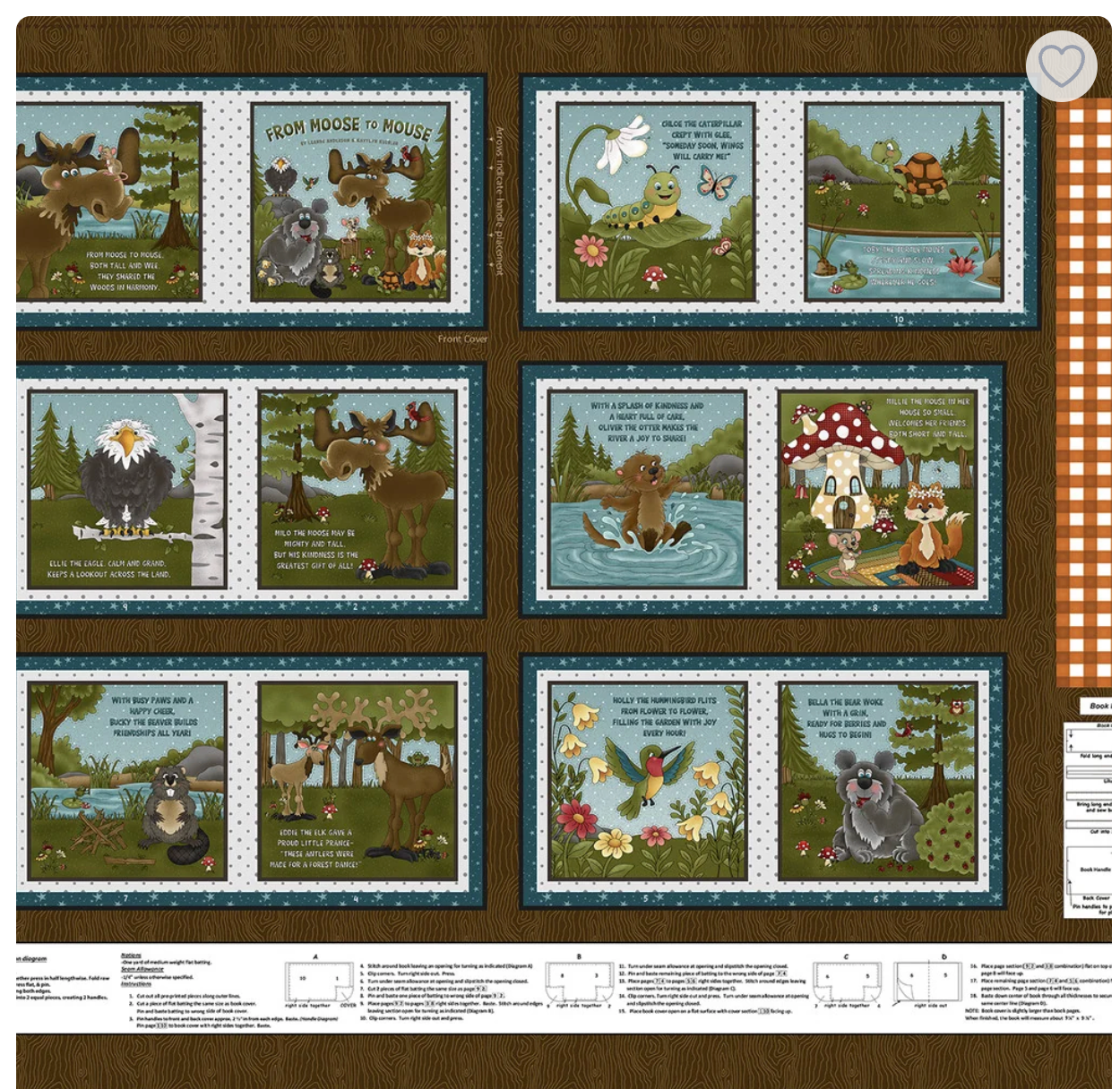 From Moose to Mouse Book Panel 36"
