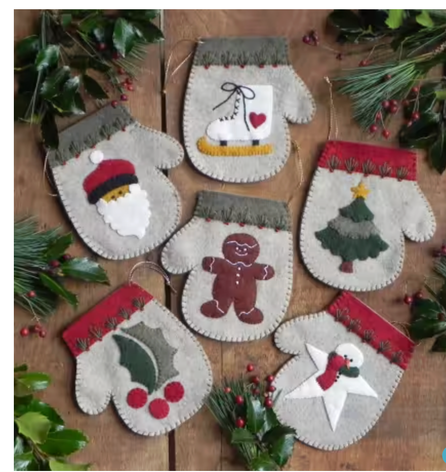 Warm Hands Mitten Ornaments