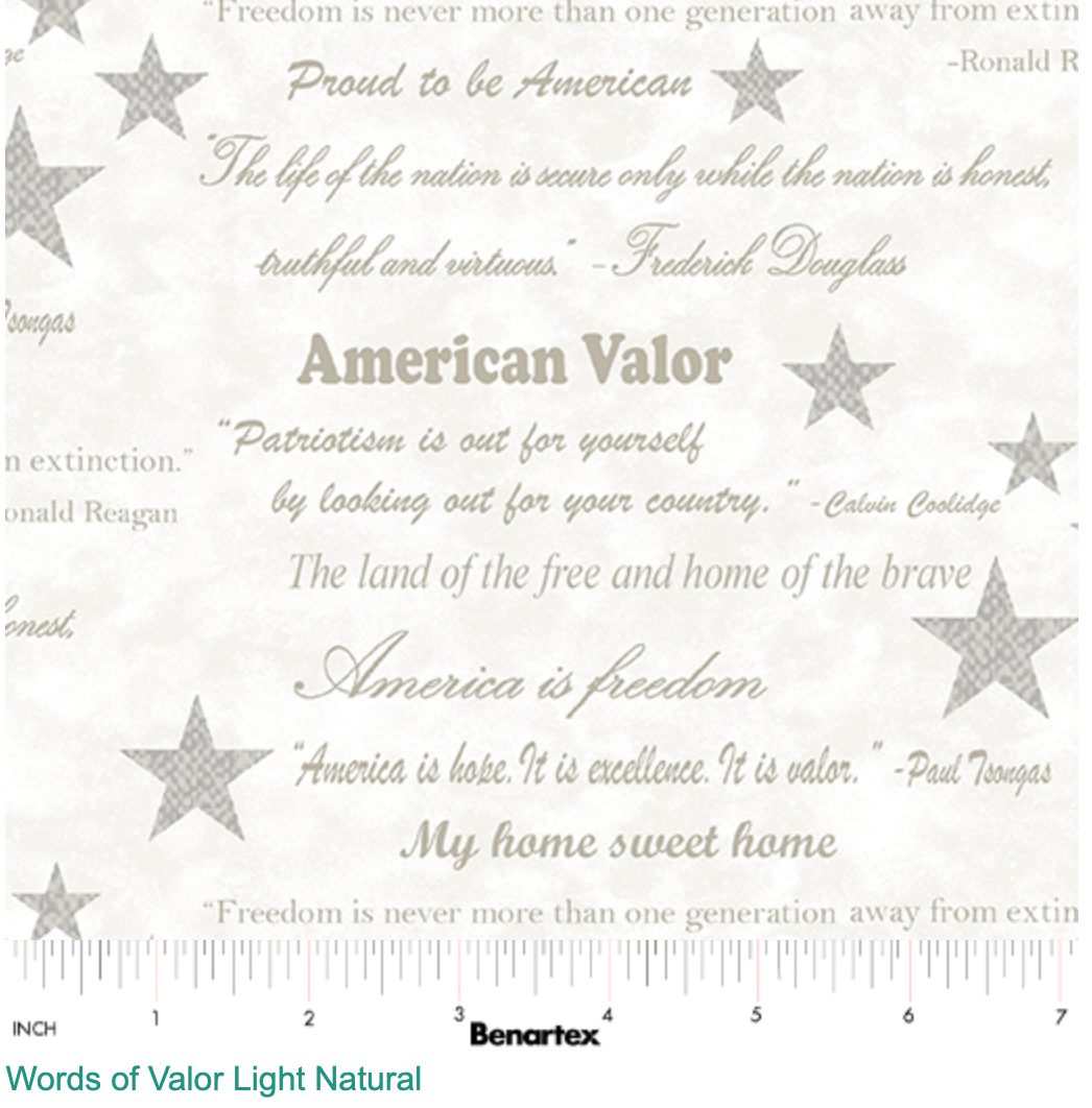 American Valor-108 Wideback-Words of Valor Light Natural