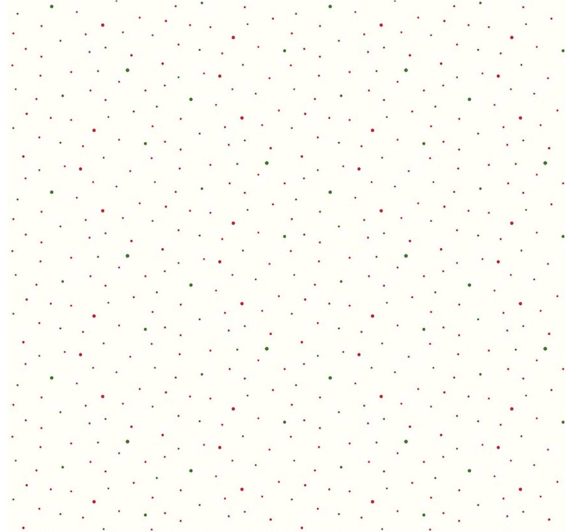 Dapple Dot on Off White Christmas