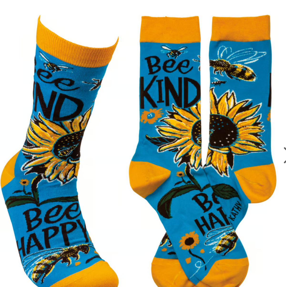 Bee Kind Bee Happy Socks
