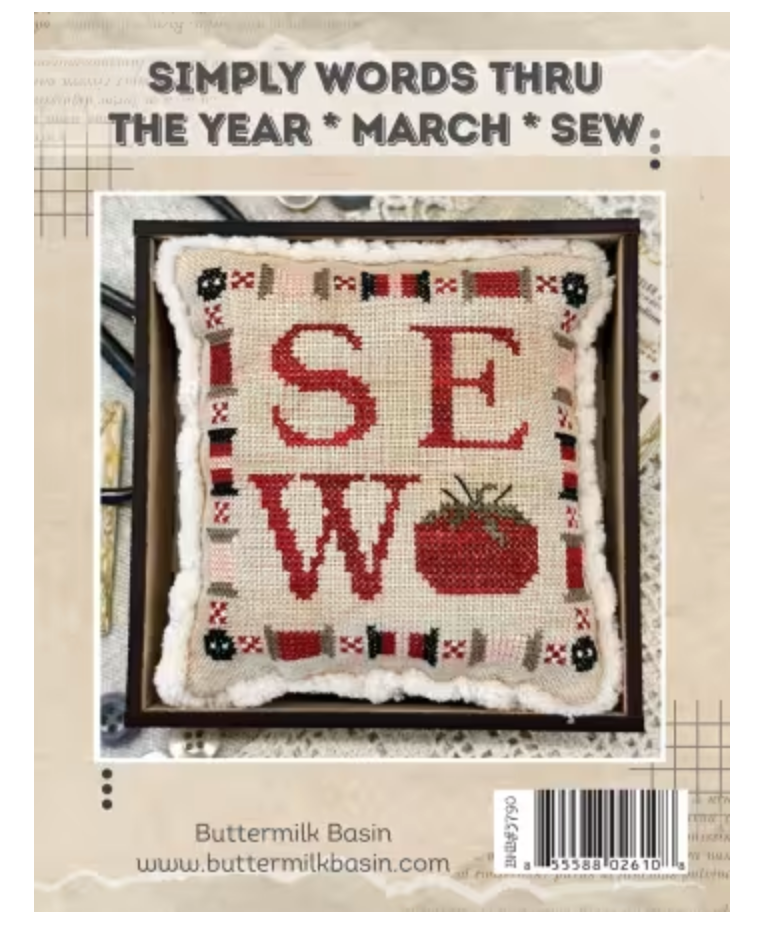 Simply Words Thru the Year-March-Sew