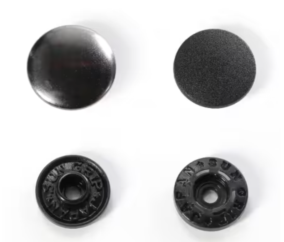Tool-free Snaps - Set of Four - Black Metal