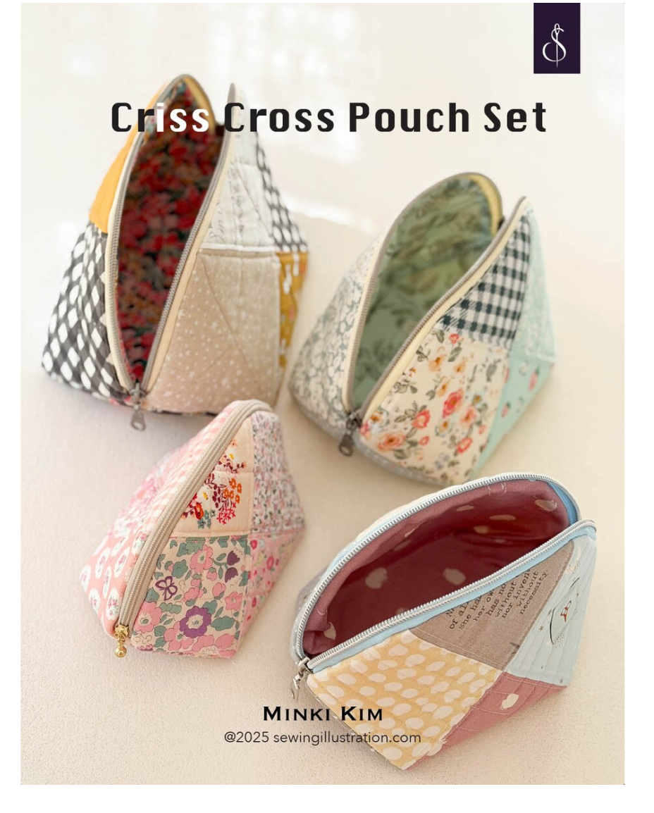 Minki Kim Criss Cross Pouch Set Pattern