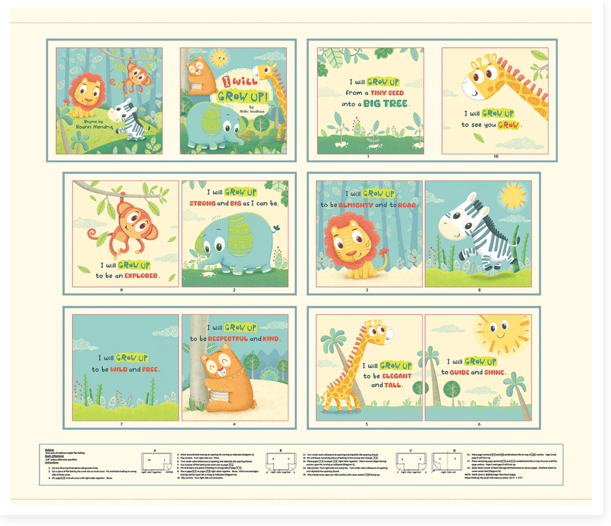 I will Grow Up Book Panel-36x42"