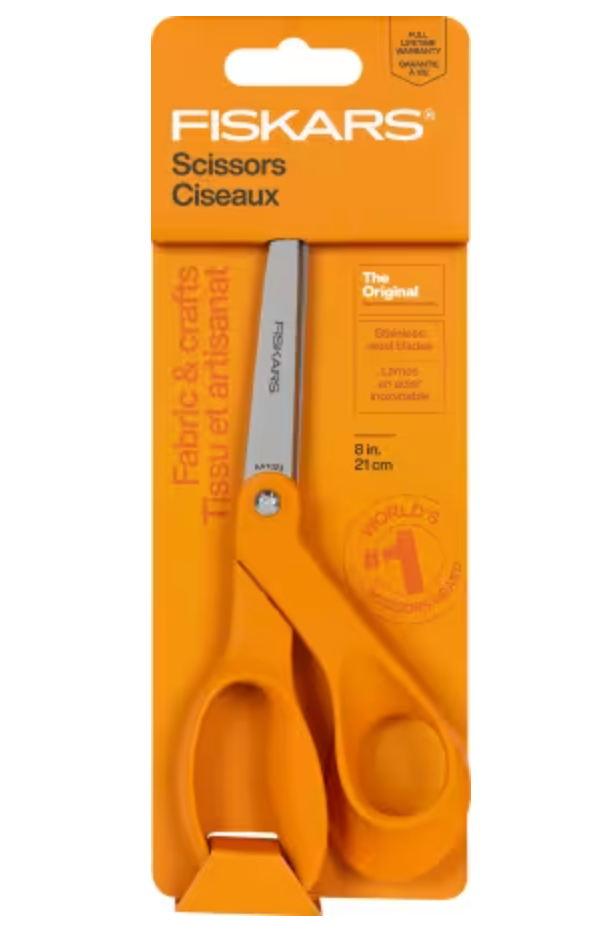 Fiskars All Purpose Bent Right Handed Scissor 8in
