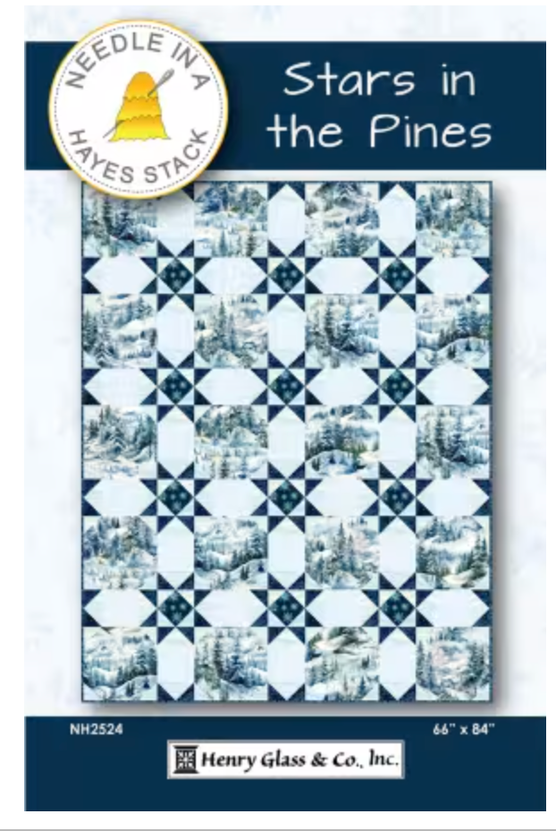 Stars in the Pines Kit top & binding, 66x84