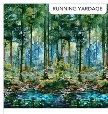 Serenity Springs-Green Multi Running Yardage