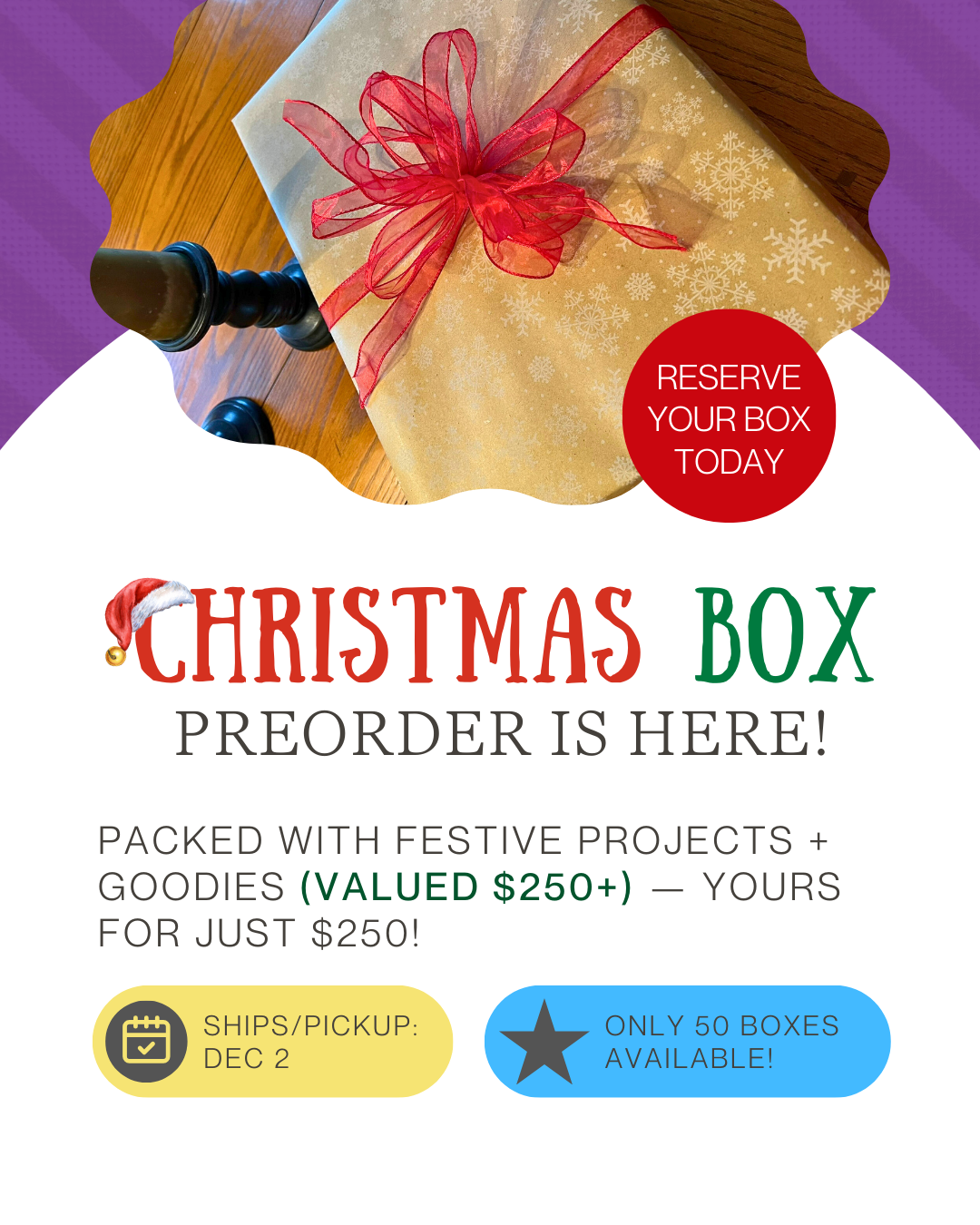 Christmas Box-exclusive to TCT-Available Dec 1st