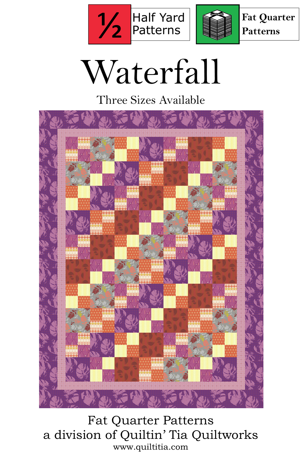 Fade Waterfall Pattern Waterfall Pattern-3 sizes