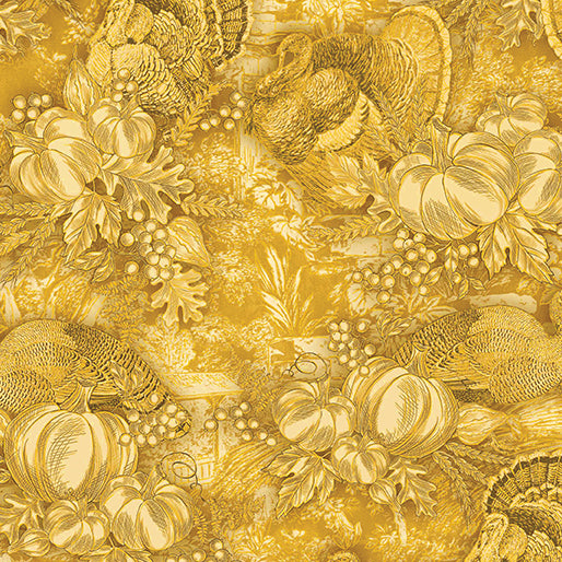 Harvest Festival-Harvest Toile Gold