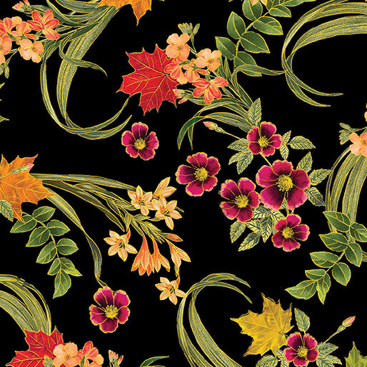 Harvest Festival-Festive Floral Black