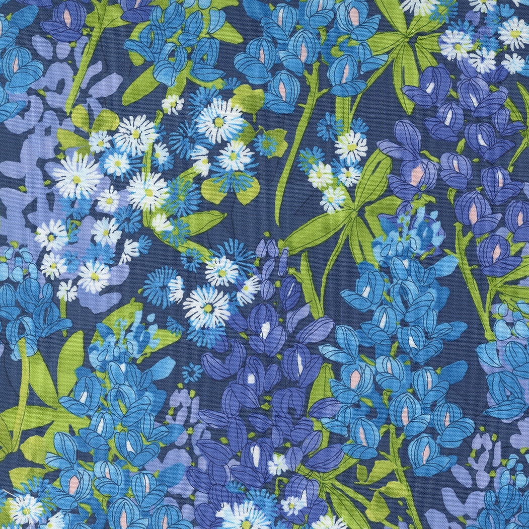 Wild Blossoms-navy